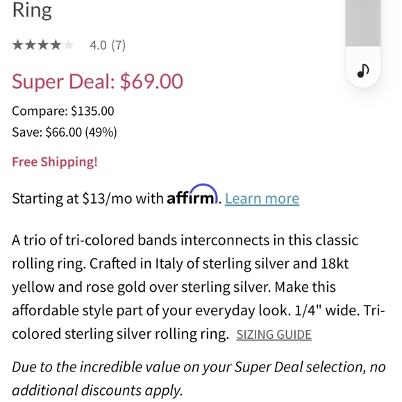 Ladies ring - Picture 5 of 5